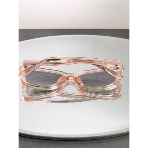 DIFF Eyewear Women Light Pink Crystal Gradient Sunglasses Bella Collection NWOT - Picture 4 of 8